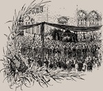 Unbekannter Künstler - Richard Wagners Trauerzug in Bayreuth, 1883