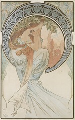 Mucha, Alfons Marie - La Poesia (Aus der Serie Die Kunst)