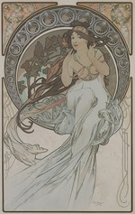Mucha, Alfons Marie - La Musica (Aus der Serie Die Kunst)