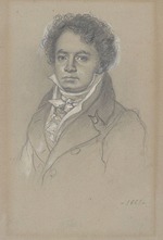 Letronne, Louis René - Porträt von Ludwig van Beethoven (1770-1827)