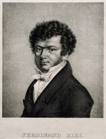 Unbekannter Künstler - Porträt von Pianist und Komponist Ferdinand Ries (1784-1838)