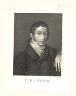 Müller, Friedrich Theodor - Porträt von Carl Maria von Weber (1786-1826)
