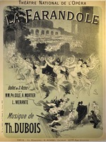 Chéret, Jules - Plakat zum Ballett La Farandole von Théodore Dubois