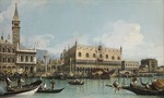 Canaletto - Die Mole nahe der Piazza San Marco in Venedig