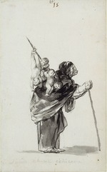 Goya, Francisco, de - Traum einer guten Hexe (Sueño de buena echizera). Album Hexen und alte Frauen