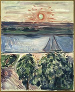 Munch, Edvard - Kanal bei Sonnenuntergang