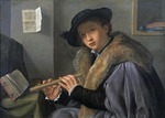 Savoldo, Giovanni Girolamo (Girolamo da Brescia) - Bildnis eines Mannes mit Flöte