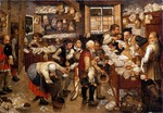 Brueghel, Pieter, der Jüngere - Zehntabgabe (Der Bauernadvokat)