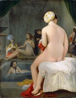 Ingres, Jean Auguste Dominique - Die kleine Badende, oder Interieur eines Harems