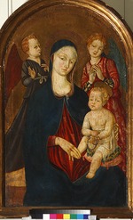 Matteo di Giovanni - Madonna mit Kind und zwei Engeln