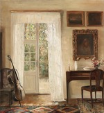 Holsøe, Carl - Interieur mit Cello