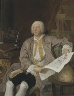 Aved, Jacques-Andrè Joseph - Porträt von Carl Gustaf Tessin (1695-1770)