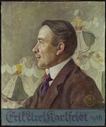 Larsson, Carl - Porträt von Dichter Erik Axel Karlfeldt (1864-1931)