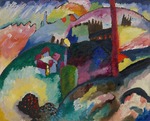 Kandinsky, Wassily Wassiljewitsch - Landschaft mit Fabrikschornstein
