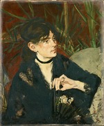 Manet, Édouard - Berthe Morisot mit Fächer