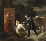 Hersent, Louis - Fénélon bringt einer armen Bauernfamilie ihre von dem Feinde gestohlene Kuh zurück