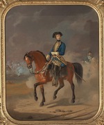 Lundh, Henrik Theodor - Porträt von König Karl XII. von Schweden (1682-1718) zu Pferde