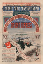 Chéret, Jules - Werbeplakat des Orient-Express