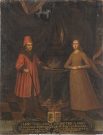 Unbekannter Künstler - Christian I. (1426-1481), König von Dänemark mit seiner Frau Dorothea von Brandenburg (1430-1496)