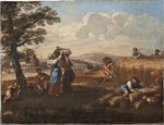 Cortona, Pietro da - Landschaft mit der Ernte