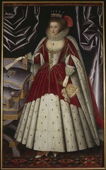 Larkin, William - Porträt von Lucy Russell, Herzogin von Bedford (1580-1627), geb. Harington