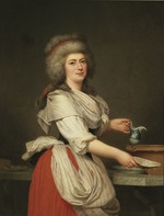 Wertmüller, Adolf Ulrik - Madame Adélaïde Aughié, Freundin der Königin Marie Antoinette, als Milchmädchen in Trianon