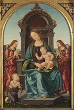 Lorenzo di Credi - Madonna und Kind mit dem Johannesknaben und zwei Engeln