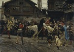 Hellqvist, Carl Gustaf - Der entwürdigende Einzug von Peder Sunnanväder und Mäster Knut in Stockholm 1526