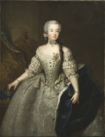 Pesne, Antoine - Porträt von Luise Ulrike von Preußen (1720-1782), Königin von Schweden