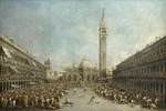 Guardi, Francesco - Doge Alvise IV. Mocenigo erscheint auf dem Markusplatz