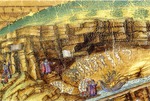 Botticelli, Sandro - Inferno. (Die Hölle). Illustration zur Dante Alighieris Göttlicher Komödie (Detail)