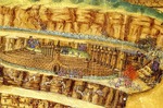 Botticelli, Sandro - Inferno. (Die Hölle). Illustration zur Dante Alighieris Göttlicher Komödie (Detail)