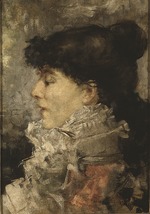 Bastien-Lepage, Jules - Porträt von Sarah Bernhardt (1844-1923)