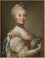 Pasch, Lorenz, der Jüngere - Porträt von Sophie Magdalene von Dänemark (1746-1813), Königin von Schweden