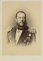 Unbekannter Fotograf - Porträt von Admiral Nikolai Karlowitsch Krabbe (1814-1876)
