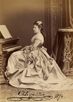 Bergamasco, Charles (Karl) - Porträt von Großfürstin Alexandra Iosifowna von Sachsen-Altenburg (1830-1911)