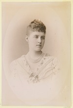Bergamasco, Charles (Karl) - Porträt von Großfürstin Alexandra Georgiewna von Russland (1870-1891)