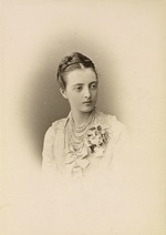 Bergamasco, Charles (Karl) - Porträt von Großfürstin Anastasia Michailowna von Russland (1860-1922)