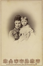 Bergamasco, Charles (Karl) - Großfürstin Maria Fjodorowna, Prinzessin Dagmar von Dänemark (1847-1928) mit Tochter Xenia Alexandrowna
