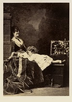 Bergamasco, Charles (Karl) - Großfürstin Maria Fjodorowna mit Sohn Nikolaus Alexandrowitsch