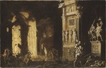 Nomé, François de - Der Brand Trojas mit Äneas, Anchises tragend