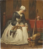 Chardin, Jean-Baptiste Siméon - Die Stickerin