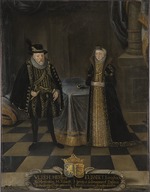 Unbekannter Künstler - Porträt von Ulrich III. (1527-1603), Herzog zu Mecklenburg und Elisabeth von Dänemark und Norwegen (1524-1586), Herzogin von Mec