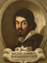 Unbekannter Künstler - Porträt von Michelangelo Merisi da Caravaggio