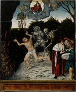 Cranach, Lucas, der Ältere - Allegorie auf Gesetz und Gnade