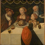 Cranach, Lucas, der Ältere - Gastmahl des Herodes