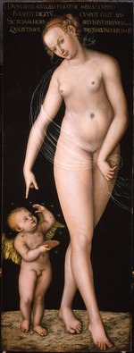 Cranach, Lucas, der Ältere - Venus mit Amor als Honigdieb