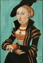 Cranach, Lucas, der Ältere - Porträt der Prinzessin Sibylle von Kleve (1512-1554)