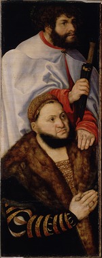 Cranach, Lucas, der Ältere - Marienaltarretabel, sogenannter Fürstenaltar (linker Flügel)