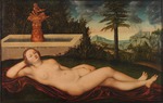 Cranach, Lucas, der Ältere - Quellnymphe am Brunnen